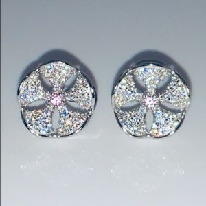S925 Sand Dollar 11mm AAA Swiss Pink Sapphire